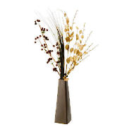 Unbranded Foliage Spray In Brown Ceramic