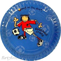 Party Supplies - Football crazy - Plate 9inch
