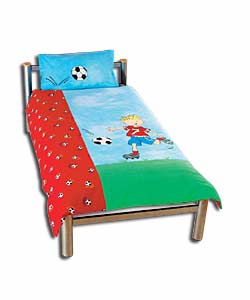 Footie Single Duvet Cover and Pillowcase Set
