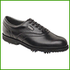 Footjoy Aqualites Black Smooth and Tumbled Waterproof Leather