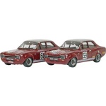 This unique diorama shows the class winning Escorts crossing the line in the 1968 Nurburgring 6