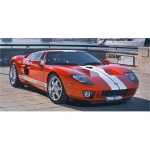 A new 1/43 scale Ford GT 2004 diecast replica from Minichamps. This model measures 10cm (4 inches)