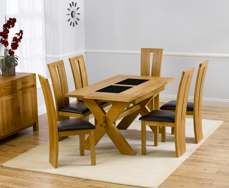 Unbranded Forenz Oak Dining Table - 160cm and 6 Astoria