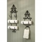 Rustic in a chateau-villa-manor-house sort of way, these fabulous bathroom accessories feature elega