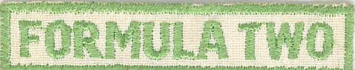 Formula Two Patch (7cm x 1cm)
