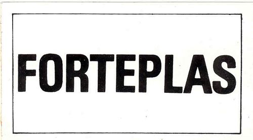 FORTEPLAS Logo Sticker (11cm x 6cm)