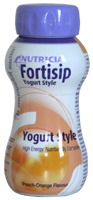 Unbranded Fortisip Yoghurt Peach and Orange 200ml