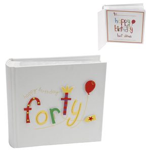 Unbranded Forty 40th Birthday Photo Album Gift