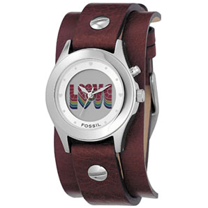 All you need is love. Stainless steel watch face a
