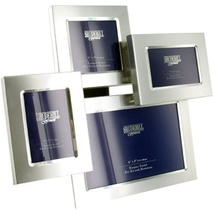 This Four Piece Multi Photo Frame is a modern unusually designed set of four photo frames that make 