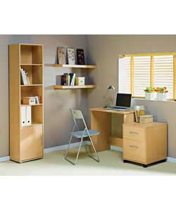 Desk (H)75.5, (W)80, (D)50cm.Filer (H)59, (W)46, (D)50cm.Bookcase (H)181.5, (W)43, (D)30cm.Chair (H)