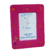 Frame with Applique: Pink