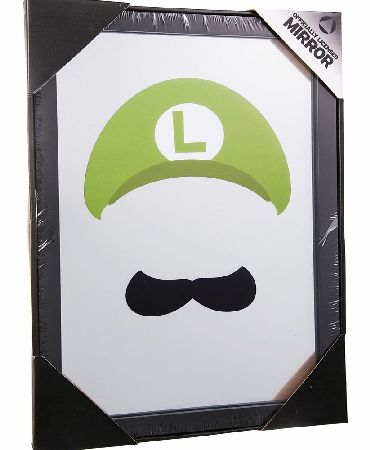 Unbranded Framed Nintendo Luigi Face Mirror