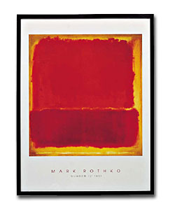 Framed Rothko Print - Overall size 74 x 104cm
