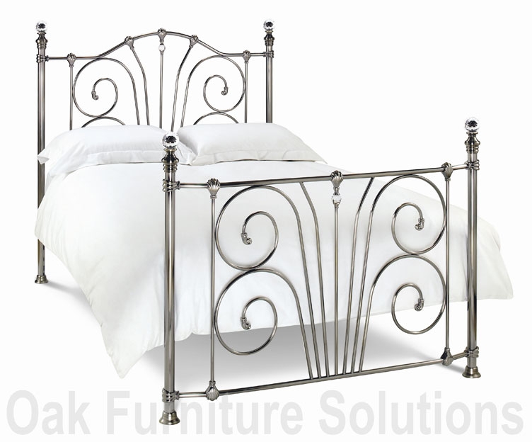 Unbranded Francesca Antique Nickel Bedstead - 135cm-