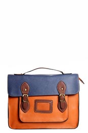 Unbranded Frankie Contrast Structured Satchel