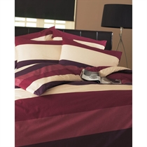Unbranded Frazer Wine Quilt Cover Set Double