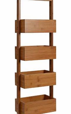 Unbranded Freestanding Bathroom Storage Caddy - Bamboo