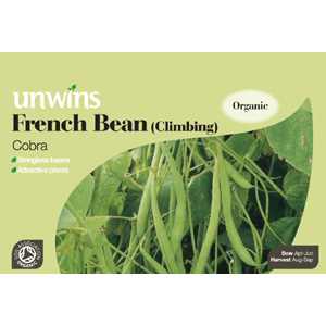 Unbranded French Bean Cobra Org Seeds - Climbing