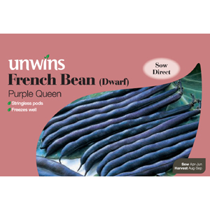Unbranded French Bean Purple Queen Seeds