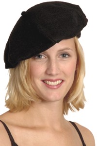 Unbranded French Beret (Black Felt)