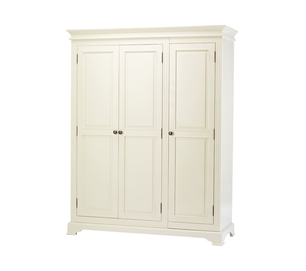 Unbranded French Elegance 3 door white wardrobe