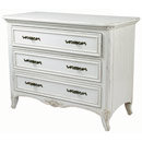 French painted 3 drawer chest furniture