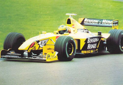 Heinz Harald Frentzen in the Jordan 199 Formula 1 Car