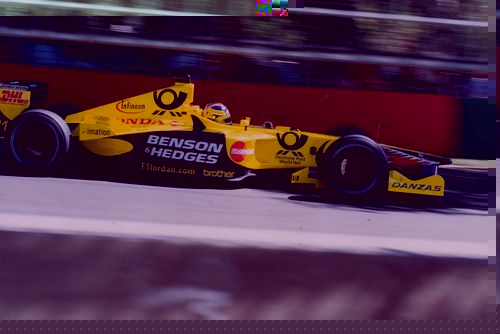 Heinz Harald Frentzen in the Jordan EJ11 at the 2001 Australian Grand Prix