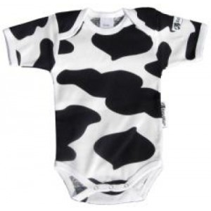 Unbranded freshwear cow design vest in milk carton - medium