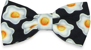 Unbranded Fried Eggs On Black Bow Tie