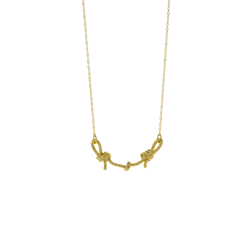 Unbranded Friendship Knot Necklace - Gold