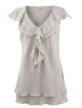 Unbranded Frill V-Neck Blouse