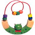 Frog Motor Activity Coil Educational Wooden Toy