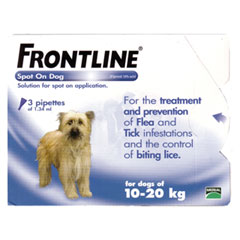 Unbranded Frontline Spot On Dog 10kg - 20kg 6x1.34ml