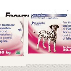 Frontline Spot On Dog is effective in the treatment and prevention of infestations of fleas, ticks a