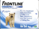 Unbranded Frontline Spot-on for Dogs - 10-20kg (3 x 1.34ml)
