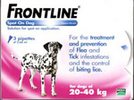 Unbranded Frontline Spot-on for Dogs - 20-40kg (3 x 2.68ml)