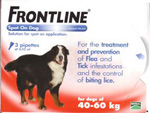 Unbranded Frontline Spot-on for Dogs - 40-60kg (3 x 4.02ml)