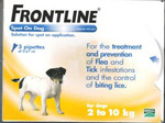 Unbranded Frontline Spot-on for Dogs - Upto 10kg (3 x