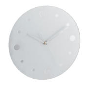 Unbranded Frosted Glass and Mirror Wall Clock