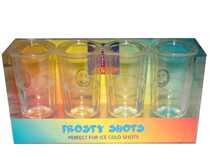 Unbranded FROSTY SHOT SET 4 GLASSES