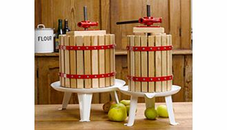 Ideal for pressing apples  grapes and other fruit  our spindle fruit presses combine superb quality with excellent value  and are very easy to use. Just fill the cage with crushed fruit  assemble the two semi-circular pressing plates and the large ir