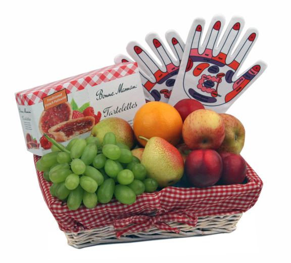 The Fruit Reflexology Gift Basket is bursting with premier quality fruit and delivered with a tradit