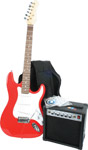 Unbranded Full Size Electric Guitar Pack - Red ( Guitar