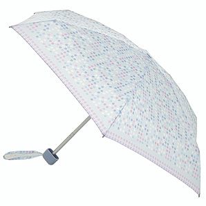 Fulton Tiny Data Spot Umbrella- White