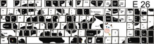 Unbranded Funkeyboards Computer Keyboard Stickers - Cow