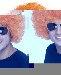 Unbranded Funky Afro Wig - Orange