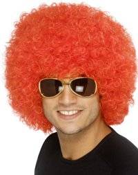 Unbranded Funky Afro Wig - Red