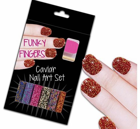 Unbranded Funky Fingers Caviar Nail Art Set